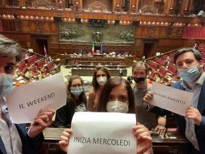 Il weekend in Parlamento inizia mercoledì